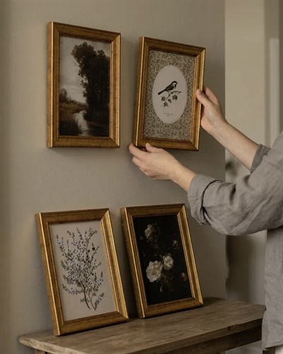 Vintage Flora   Fauna 4’lü Çerçeveli Set