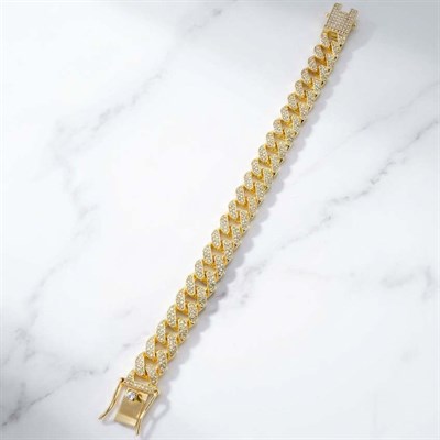 Altın Kaplama Cuban Gurmet Bileklik BLK-1382