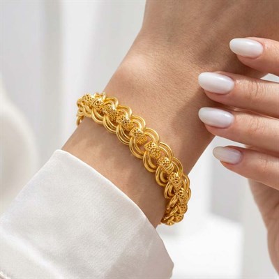 Altın Kaplama Samanyolu Model Bileklik BLK-1387