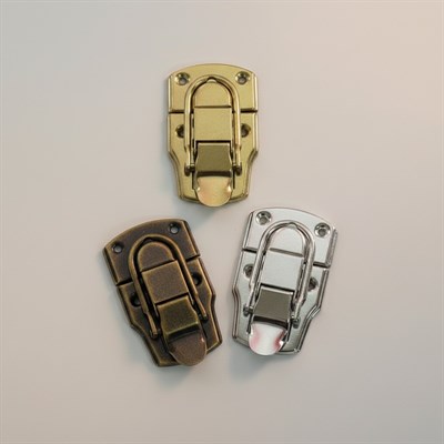 Kutu Kilidi Sandık Kilidi Emniyet Kilidi 3 cm Nikel, Antik ve Light Gold (Min. 2 Adet)