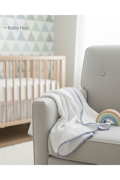Müslin 4 Katlı 100X100 cm Bebek&Çocuk Çok Amaçlı Müslin örtü %100 pamuk organik