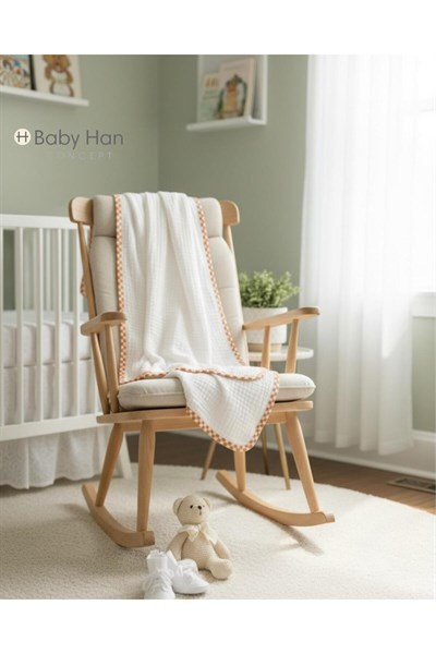 Müslin 4 Katlı 100X100 cm Bebek&Çocuk Çok Amaçlı Müslin örtü %100 pamuk organik