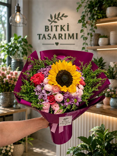 Marmaris Ağustos Bahçesi Buketi | Ayçiçeği Buketi