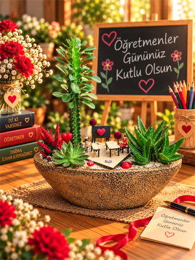 Marmaris Sevgiyle Öğreten Kalpler – Öğretmenler Günü Minyatür Bahçesi