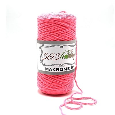 Pamuk Makrome İpi Neon Pembe
