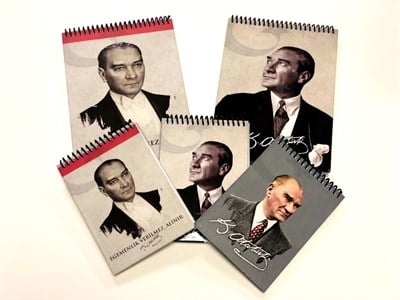 Atatürk Serisi Sert Kapaklı Spiralli Bloknotlar