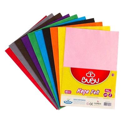 Bubu Keçe 20X30 Karışık 10'lu KE0001