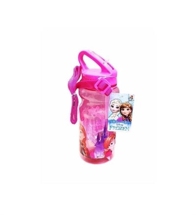 Frozen Lisanslı Şeffaf Matara Hakan Çanta - Pembe