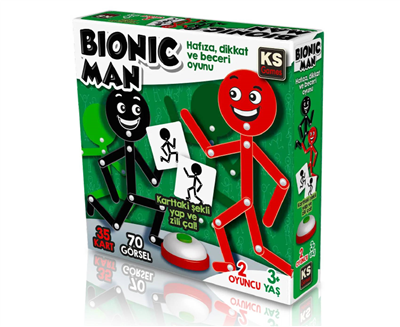 Ks Bionic Man Tr-Eng KIRMIZI SIYAH   