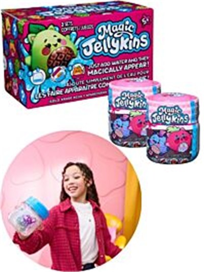 Magic Jellykins Sürpriz Peluş Oyuncak - Sihirli Dönüşüm Kavanozu, Su Ekle Çalkala