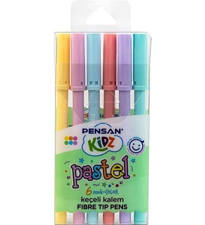 Pensan Kidz Pastel 6 Renk Keçeli Kalem