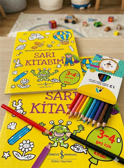 Sarı Kitabım Boyama Seti (Adel 12'li Boya Seti)