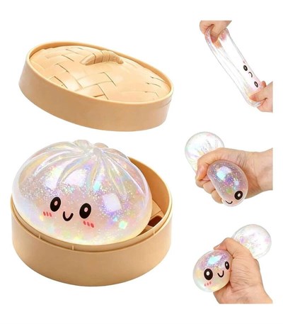 Squishy Bun Rainbow Mystery Dumpling Glitter