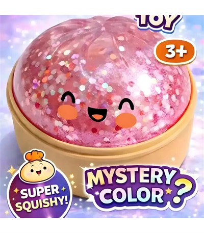 Squishy Bun Rainbow Mystery Dumpling Glitter