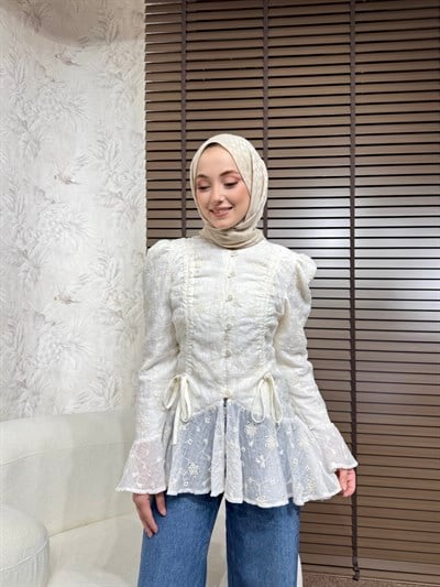 BBC BRODE GÖMLEK - BEYAZ