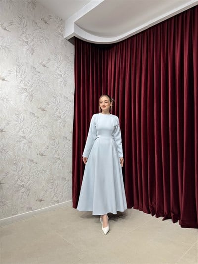 BBC CLEO ELBİSE - BUZ MAVİSİ