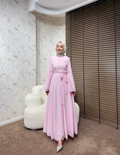 BBC CRİSTA ELBİSE-PEMBE