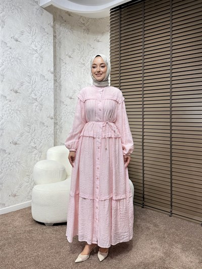 BBC MAYELLA ELBİSE-PEMBE