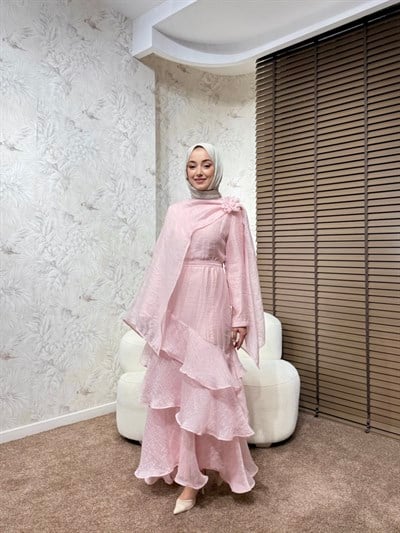 BBC NAYERA ELBİSE-PEMBE