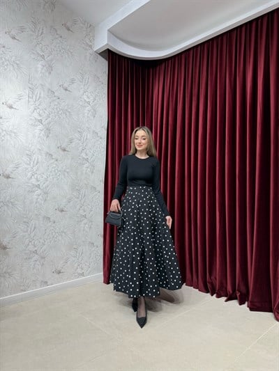 BBC PUANTİYE ETEK - SİYAH