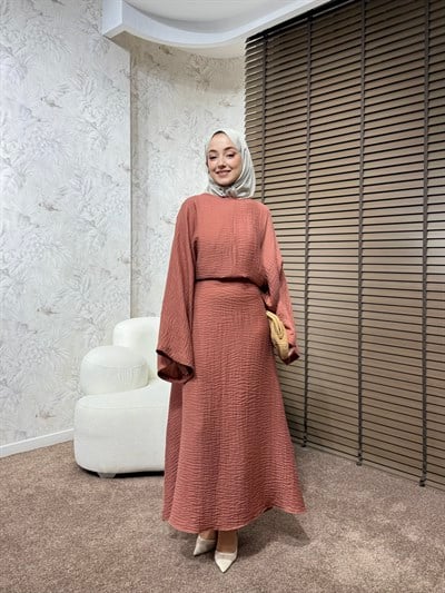 BBC QİTRA ELBİSE-KİREMİT