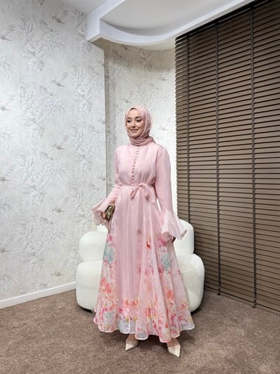 BBC STELLA ELBİSE -PEMBE