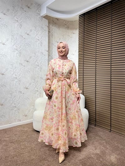 BBC VELVORA ELBİSE - PEMBE