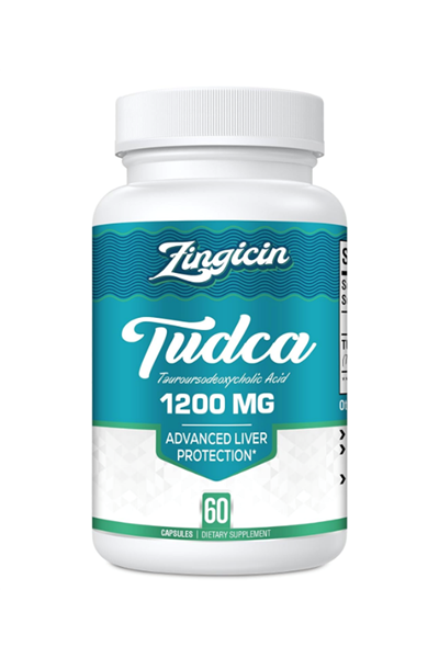 Zingicin TUDCA Supplement 1200mg - 60 Veggie Capsules. Made ın Usa 48.