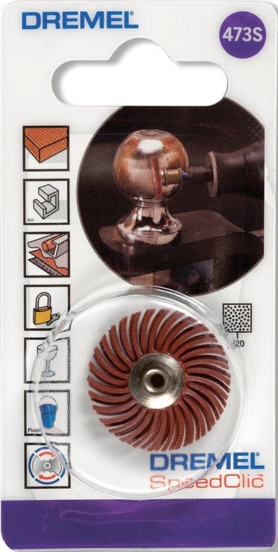 DREMEL® EZ SpeedClic: Detay Aşındırıcı Fırça 220 Kumlu (473S) - 2615S473JA