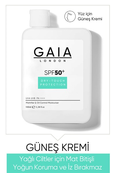 Yağlı Ciltler Için Mat Bitişli 50spf Uva/uvb 120ml Dry Touch Güneş Kremi