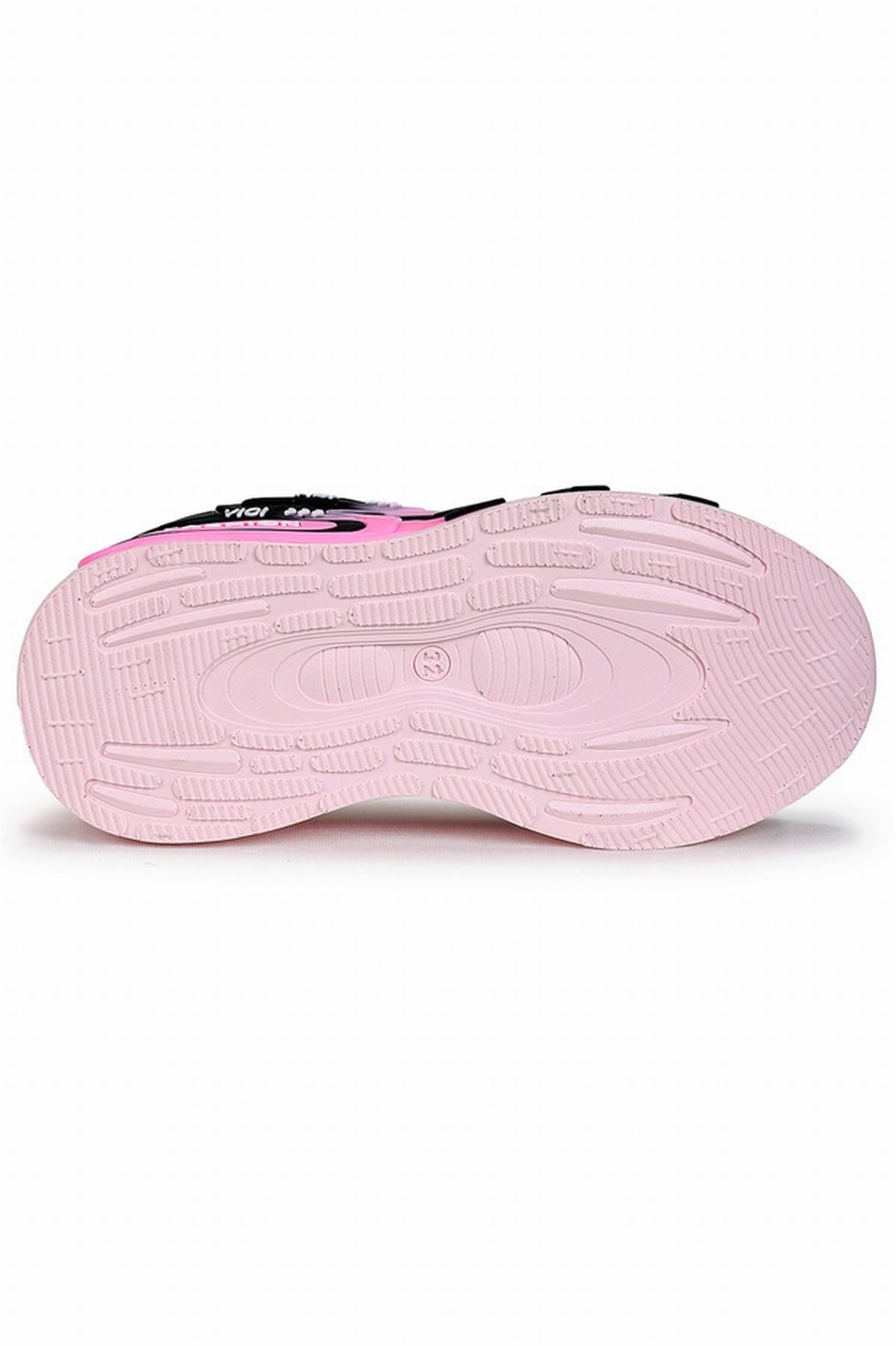 Hafif Taban Bağcık Mekanizmalı Kız Çocuk Spor Ayakkabı Beyaz Pembe