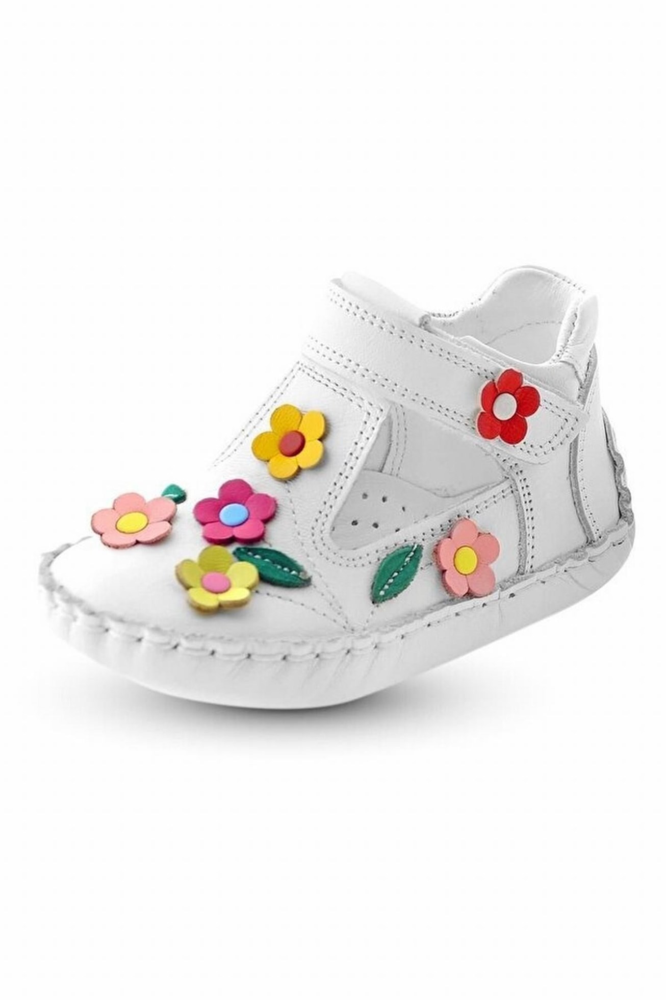 Hakiki Deri Kız Bebek Çocuk Ortopedik Ayakkabı Patik