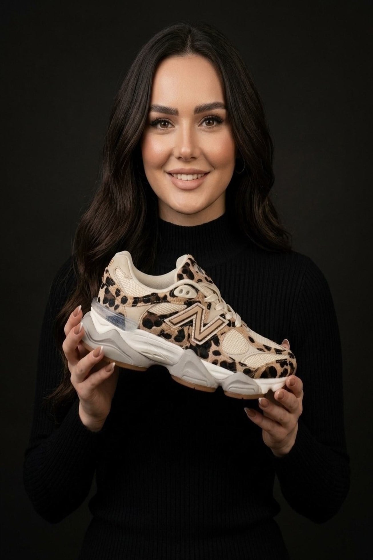 New Balance 9060 Leopar Desenli Kadın Spor Ayakkabı