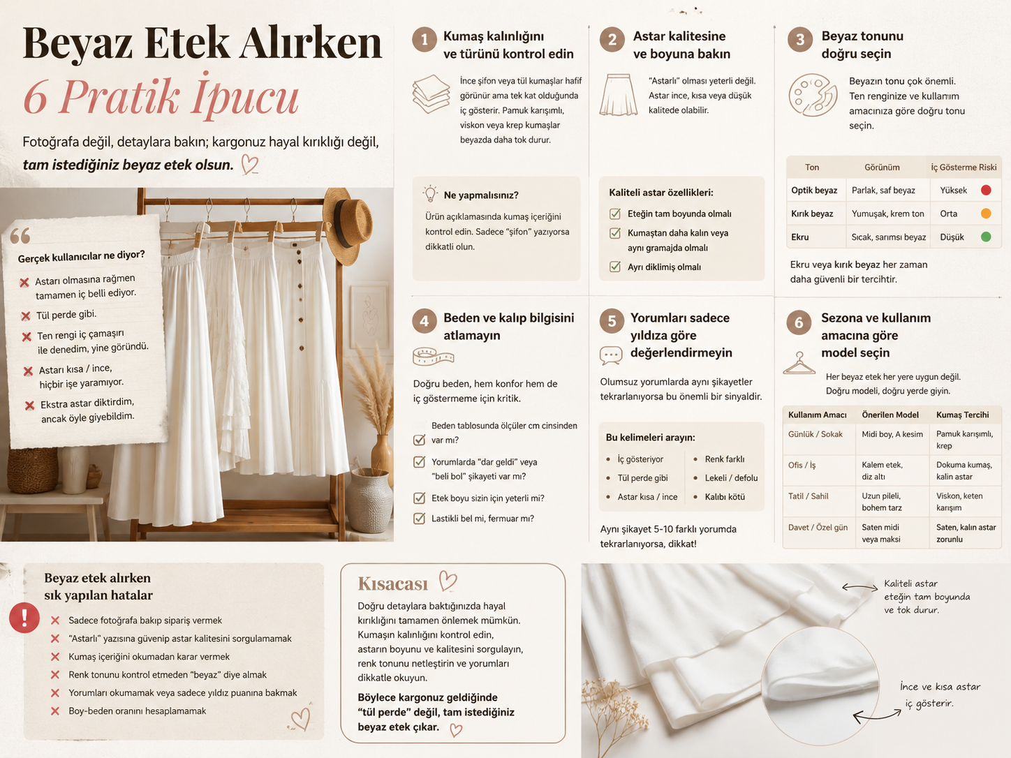 Beyaz kadın etek modeli yazlık kombin önerisi