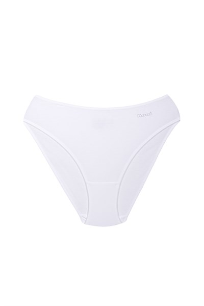 Kom Kadın Basic 5 li Slip Modal Külot Beyaz
