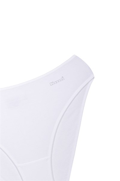 Kom Kadın Basic 5 li Slip Modal Külot Beyaz