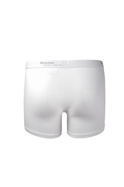 Kom Modal-Pamuk 3 lü Erkek nTtight Boxer Beyaz