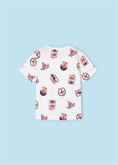 Mayoral 2li Baskılı Erkek Çocuk T-Shirt Set Lacivert