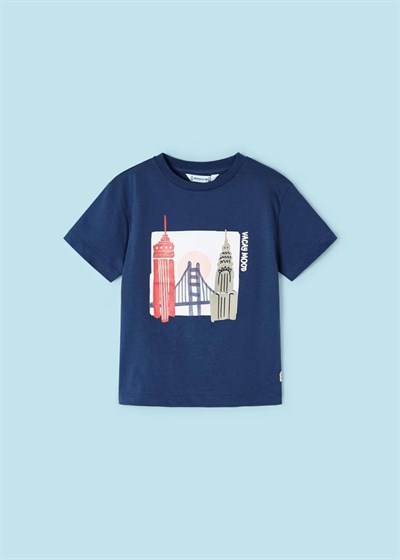 Mayoral 2li Baskılı Erkek Çocuk T-Shirt Set Lacivert