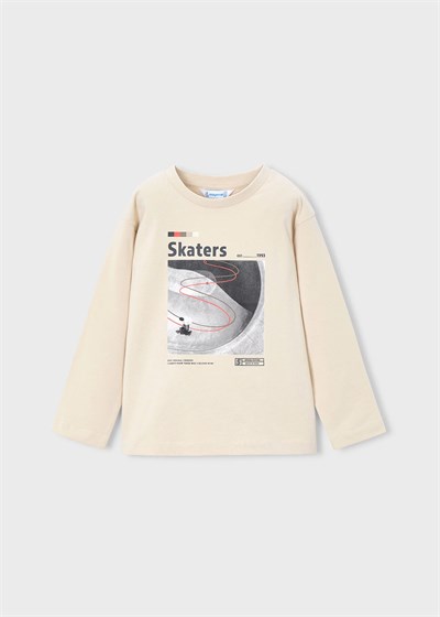 Mayoral Erkek Çocuk 2 Li Uzun Kollu T-Shirt Set 4091 Krem