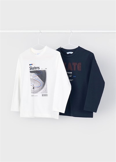 Mayoral Erkek Çocuk 2 Li Uzun Kollu T-Shirt Set 4091 Lacivert