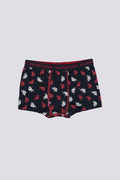 U.S. Polo Assn Erkek Çocuk Süprem 3 lü Boxer Siyah