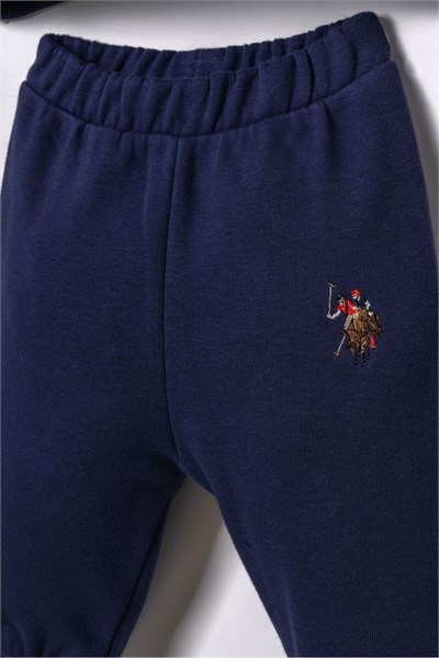 U.S. Polo Assn Erkek Bebek Uzun Kol 2 li Takım Lacivert