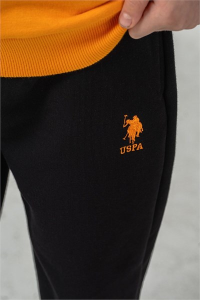 U.S. Polo Assn Erkek Çocuk Baskılı Uzun Kol Eşofman Takımı Turuncu