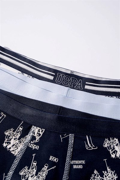 U.S. Polo Assn Erkek Çocuk Süprem 3 lü Boxer Lacivert