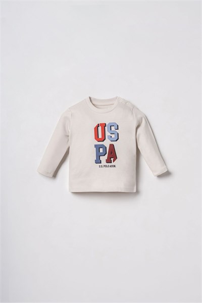 U.S. Polo Assn Erkek Bebek Baskılı Kırmızı Hırkalı Takım 3lü Takım Kırmızı