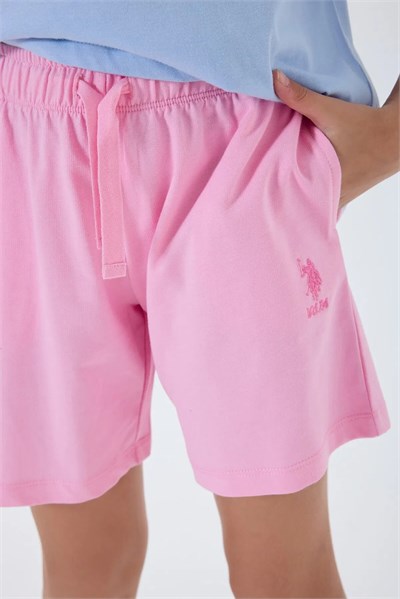 U.S. Polo Assn Kız Çocuk Süprem Şortlu Takım Mavi