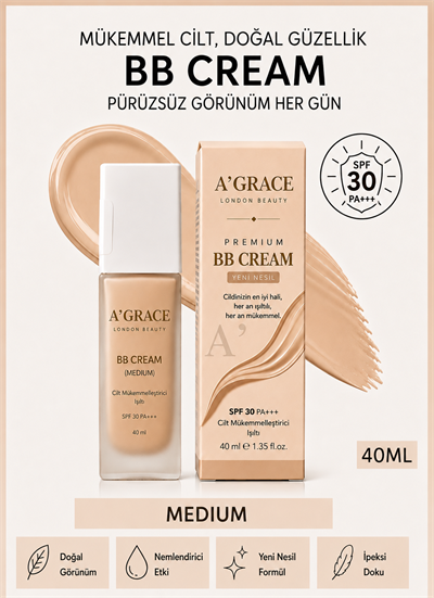 A'Grace BB Cream Medium 40 ml