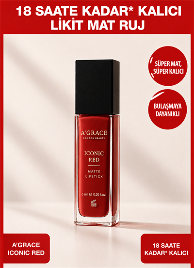 A'Grace Iconic Red Matte Lipstick 6 ml