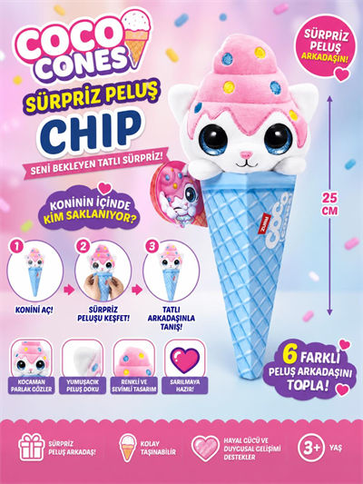 Coco Cones Sürpriz Peluş Chip